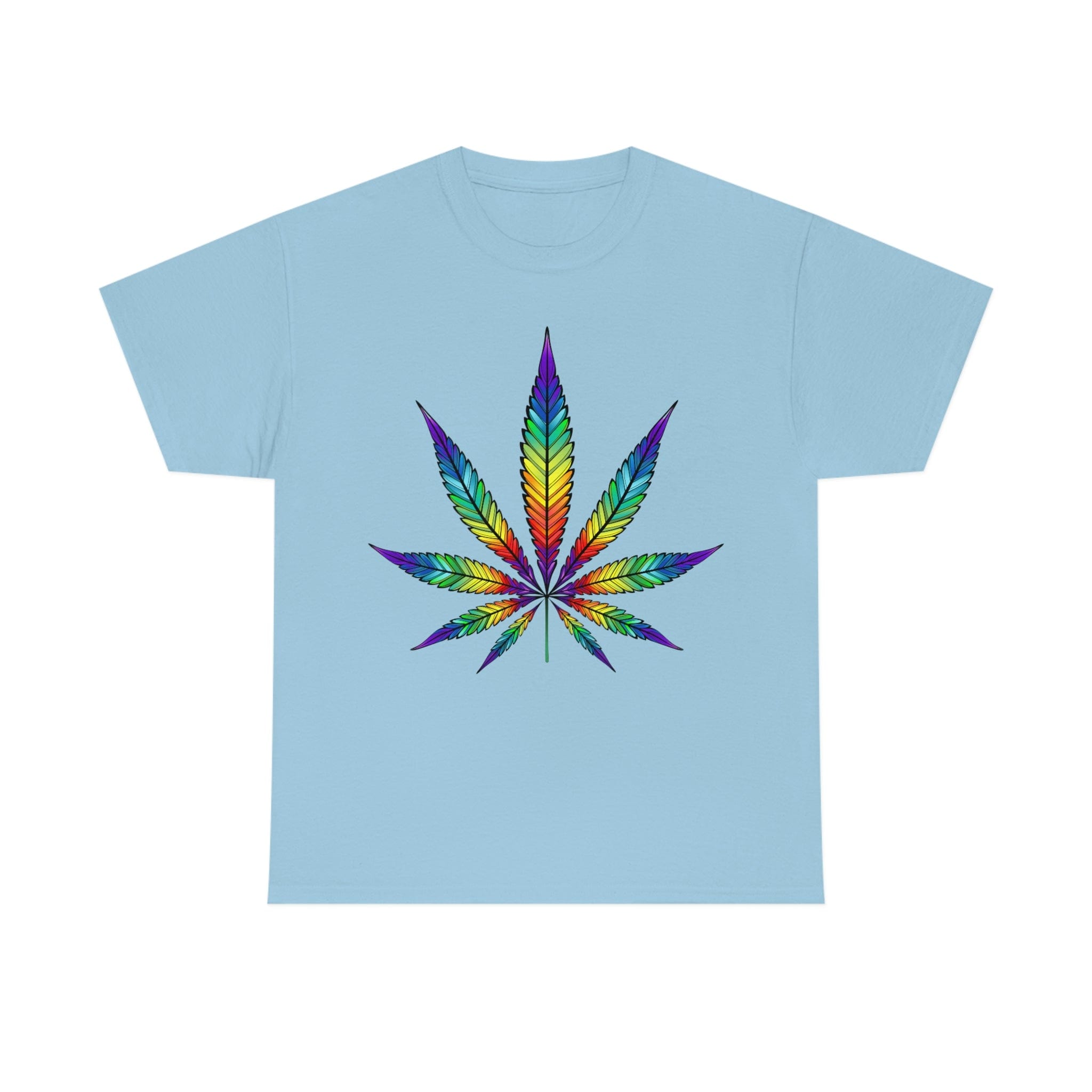 Rainbow Cannabis Leaf Tee