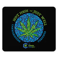 Not High, Just Well Black Mouse Pad