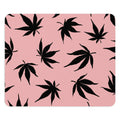 Marijuana Leaves Pink Mouse Pad