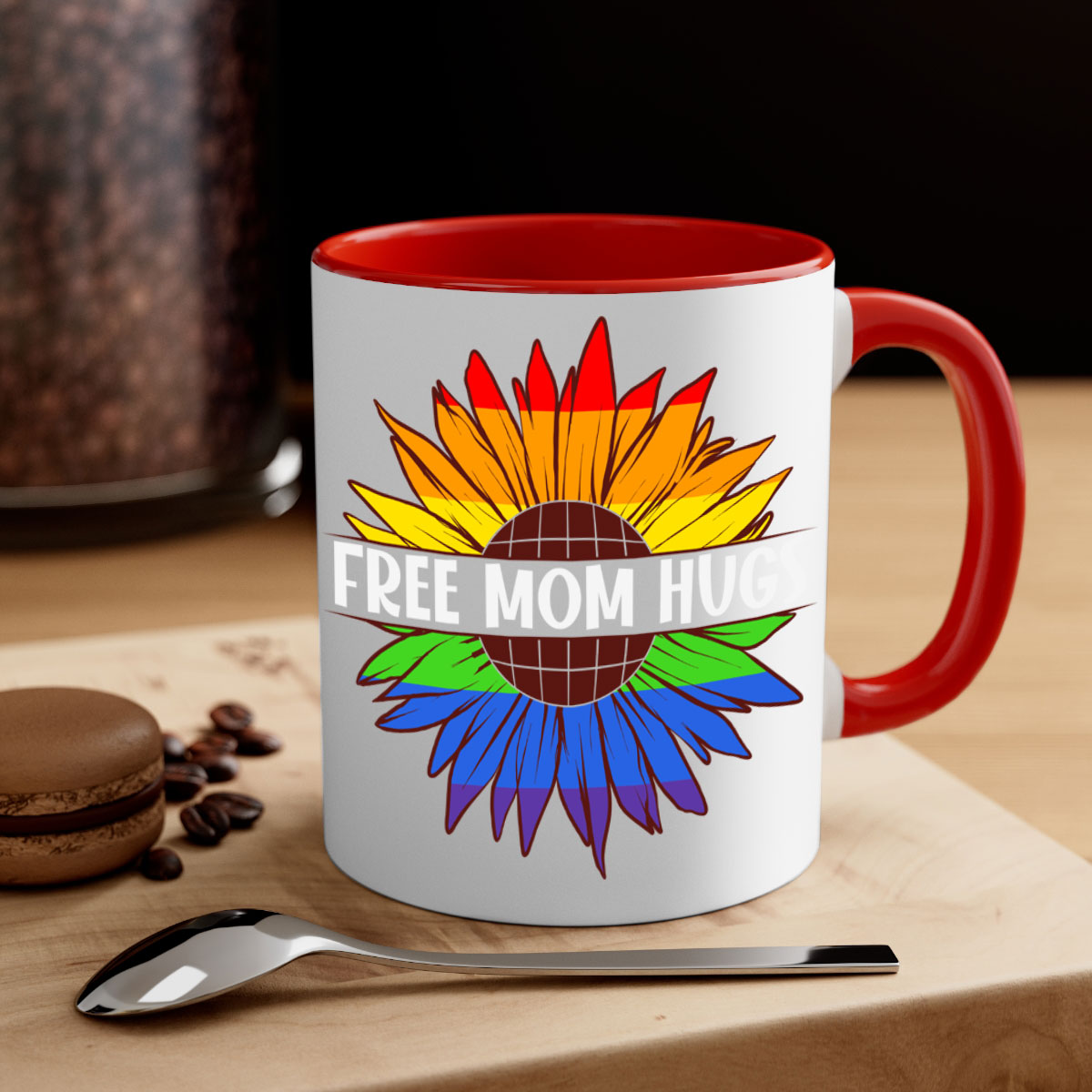 free mom hugs lgbt daisy 139#- lgbt-Mug / Coffee Cup