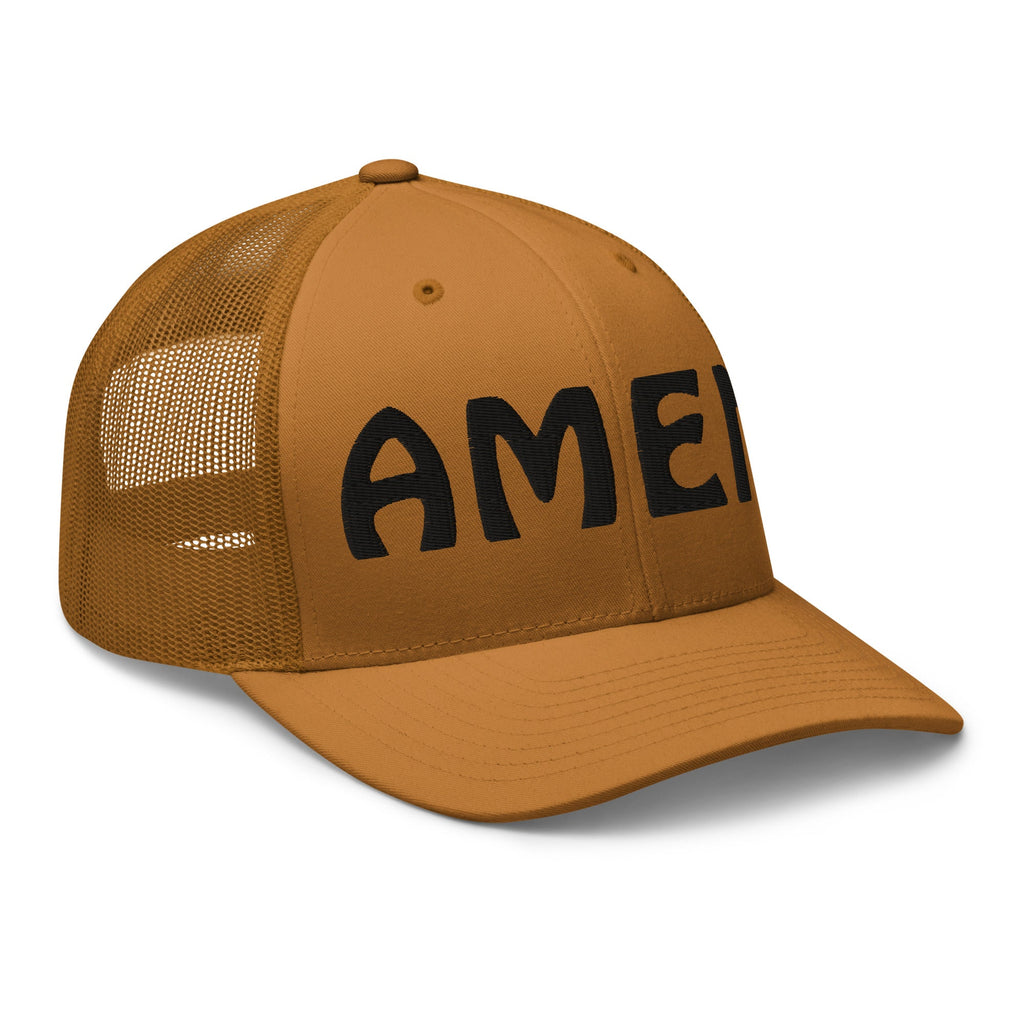 AMEN 3D Puffy Embroidered Trucker Cap