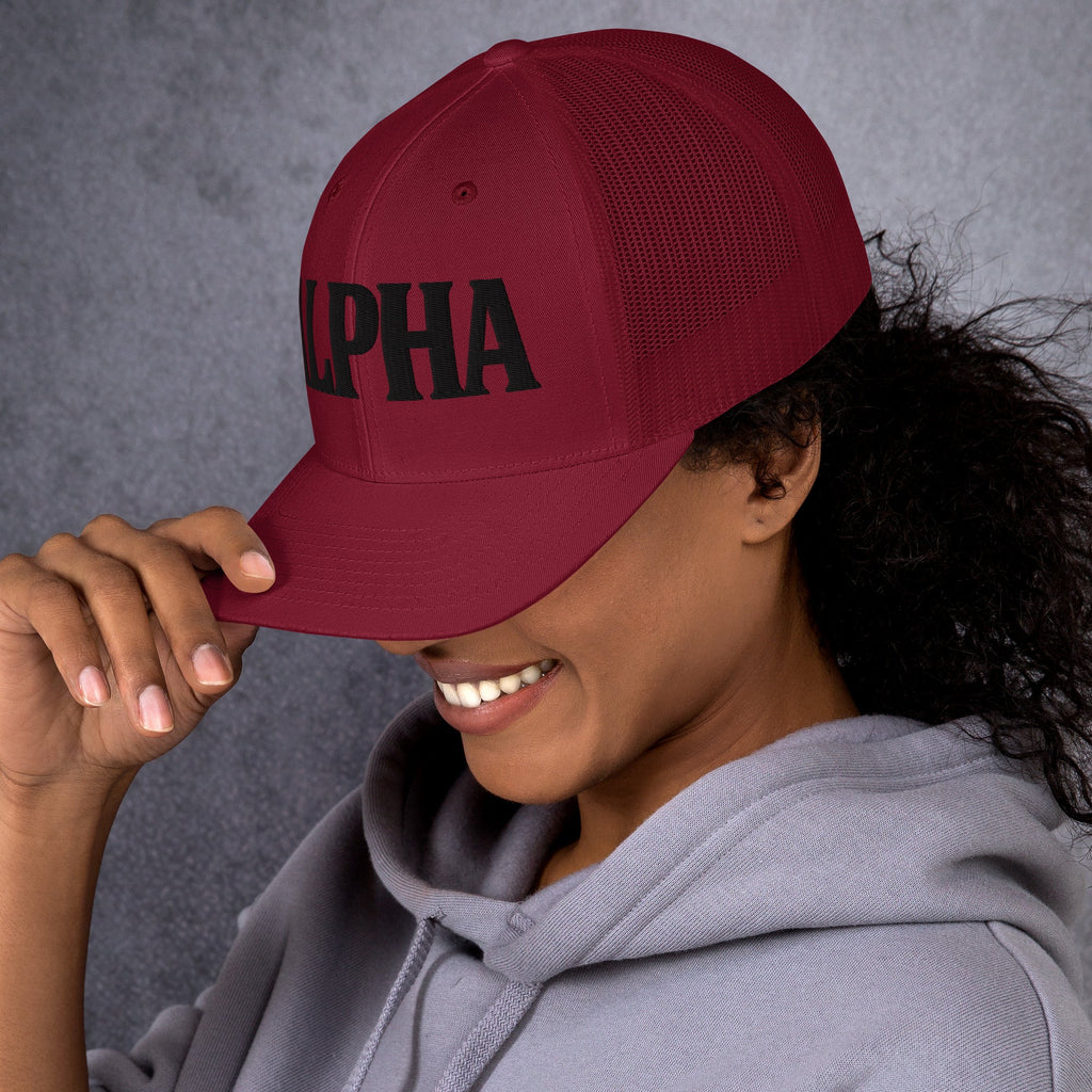 ALPHA Retro Trucker Hat