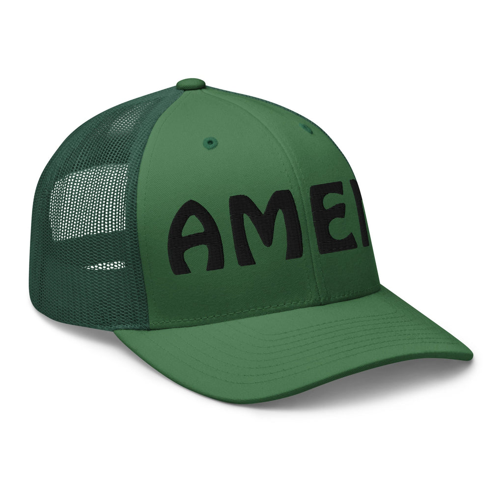 AMEN 3D Puffy Embroidered Trucker Cap