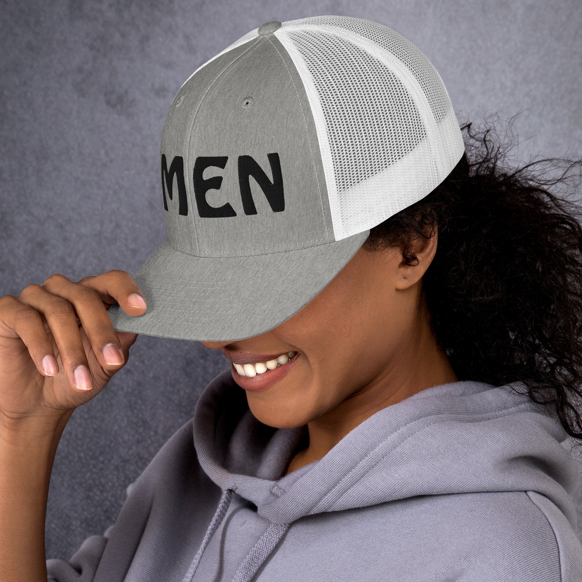 AMEN 3D Puffy Embroidered Trucker Cap
