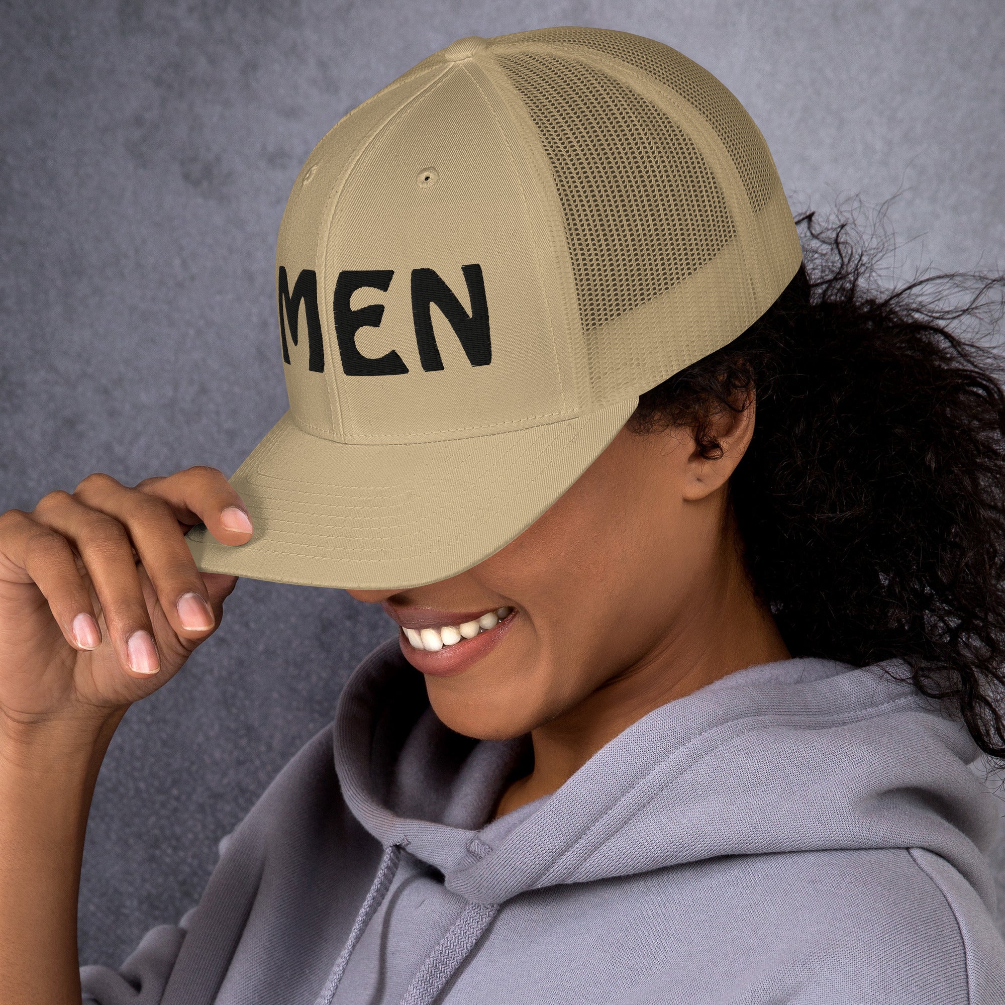 AMEN 3D Puffy Embroidered Trucker Cap