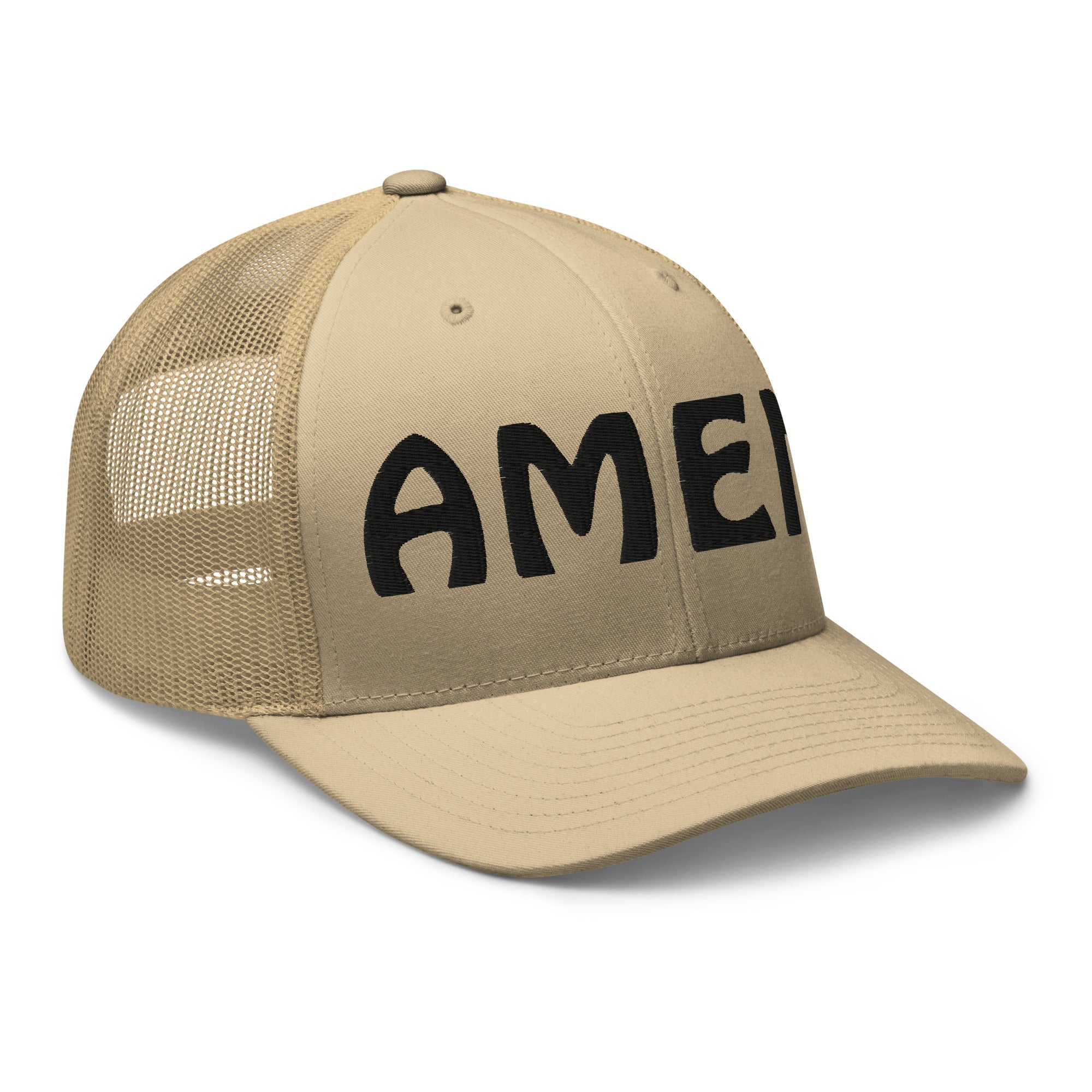 AMEN 3D Puffy Embroidered Trucker Cap