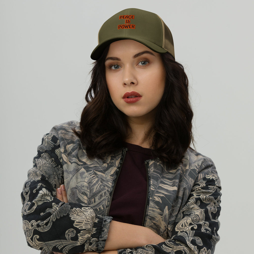 Peace Is Power Classic Trucker Cap