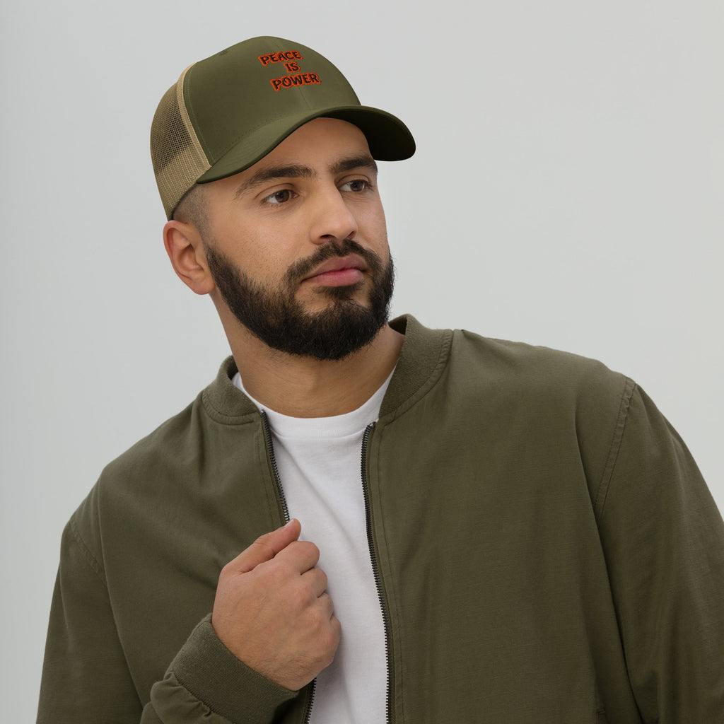 Peace Is Power Classic Trucker Cap