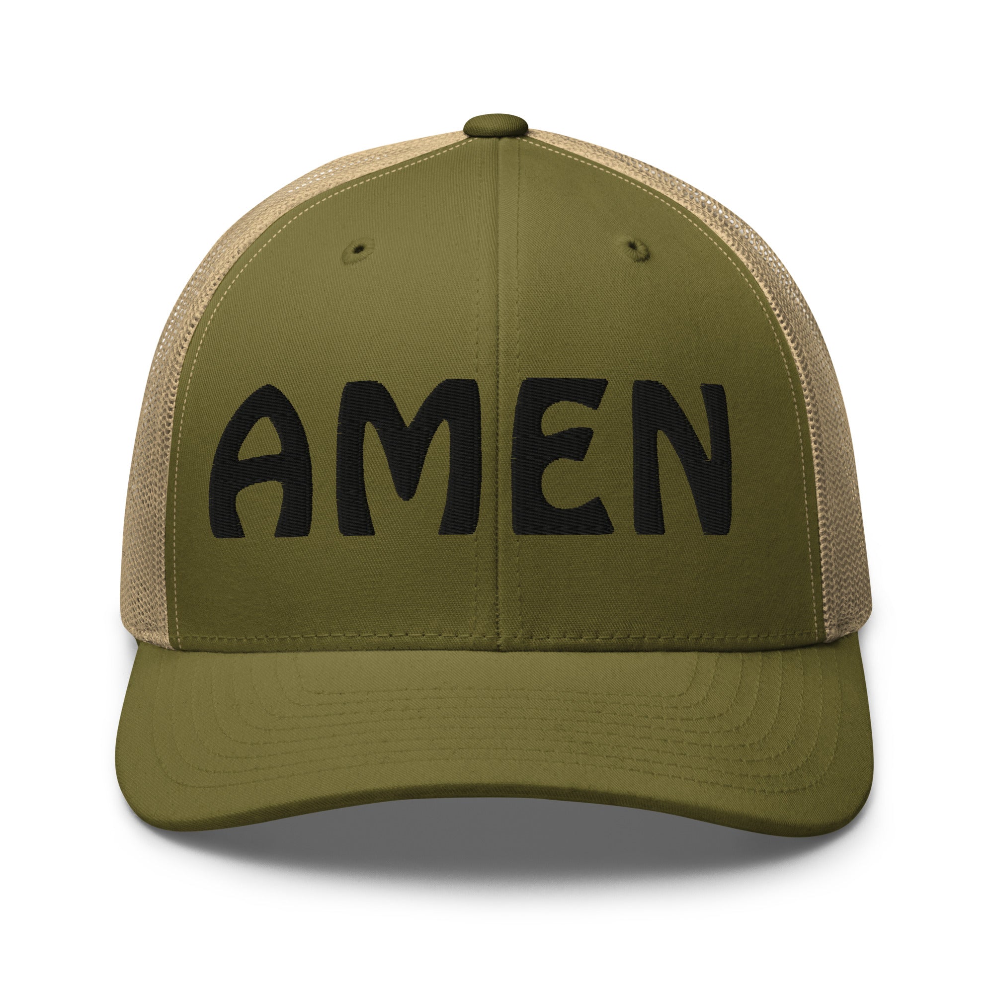 AMEN 3D Puffy Embroidered Trucker Cap