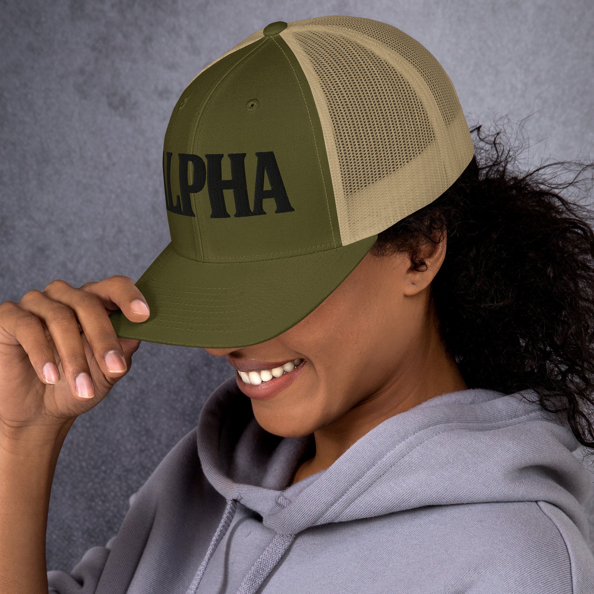 ALPHA Retro Trucker Hat