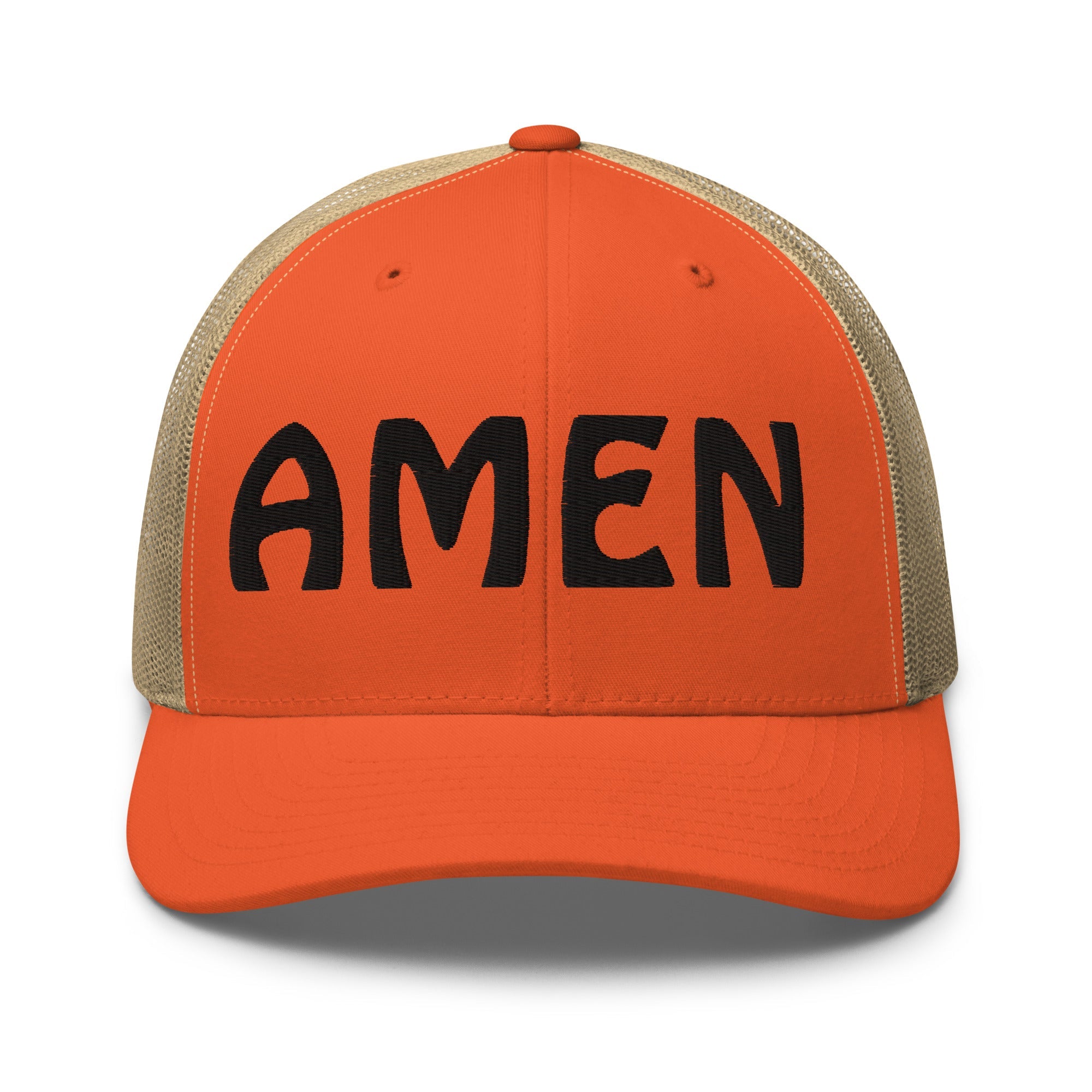 AMEN 3D Puffy Embroidered Trucker Cap