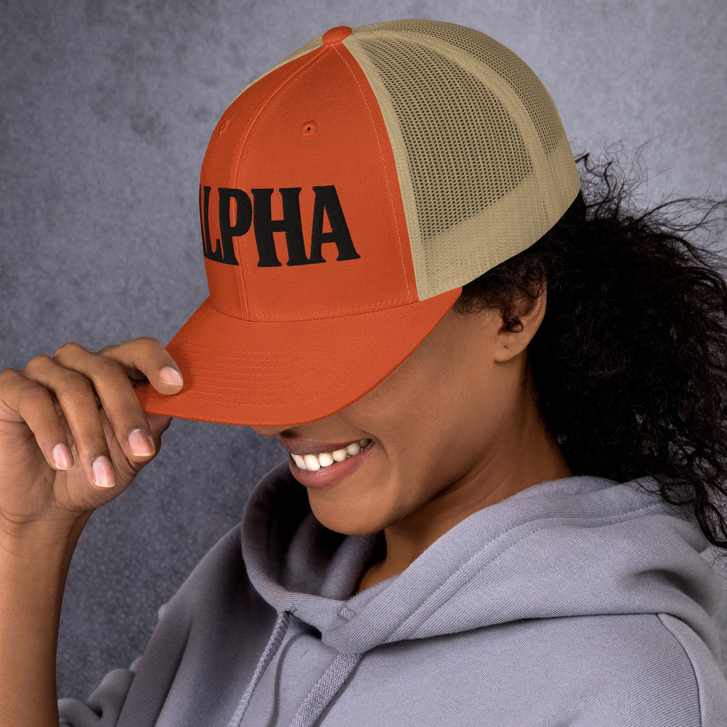 ALPHA Retro Trucker Hat