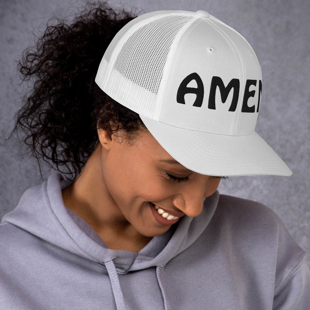 AMEN 3D Puffy Embroidered Trucker Cap