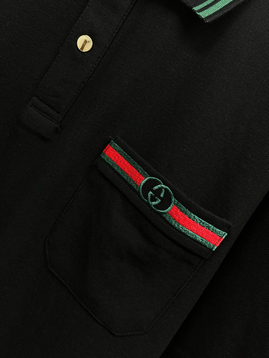 GG Embroidered polo shirt