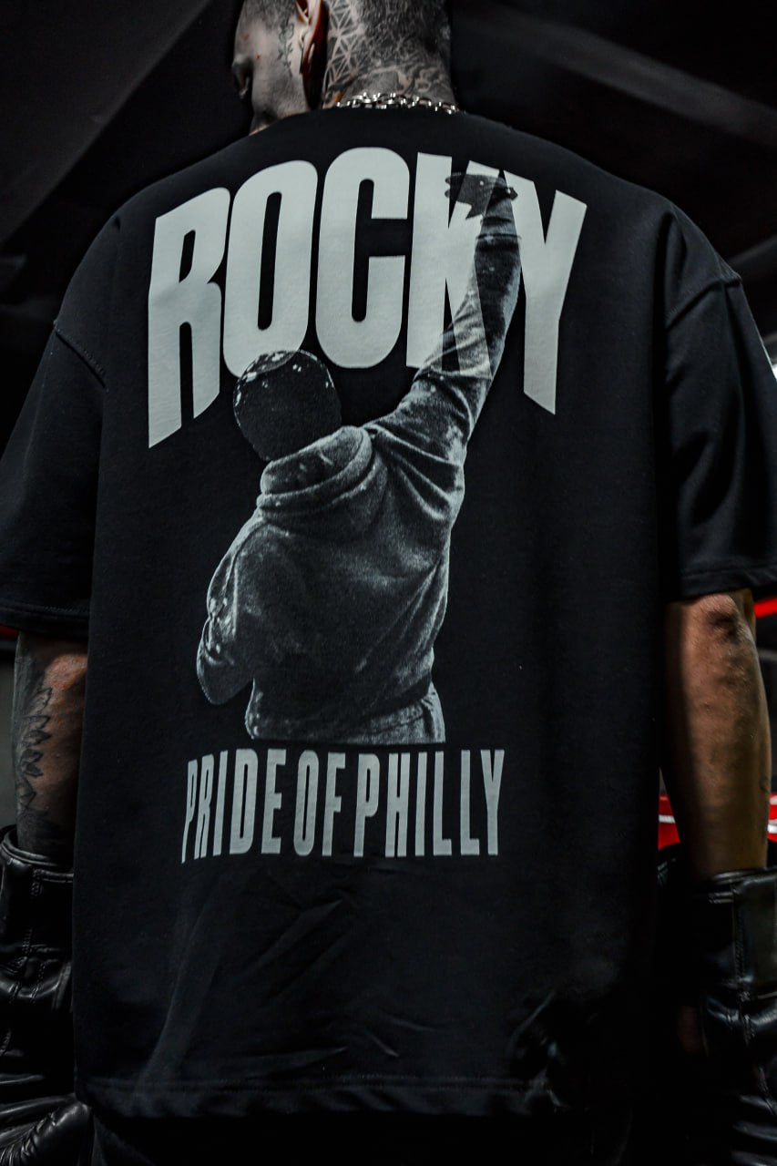 Champion's Spirit Men's Graphic Tee – Oversized Boxing-Inspired Streetwear