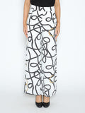 Rope and Ring Print Wide Pants