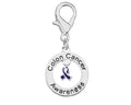 Round Colon Cancer Awareness Hanging Charms