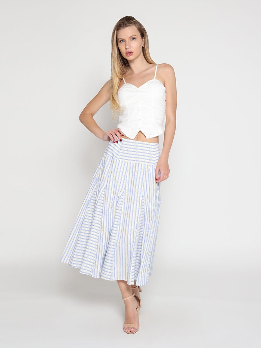Ruffled Detail Mesh Fabric Top with Straps