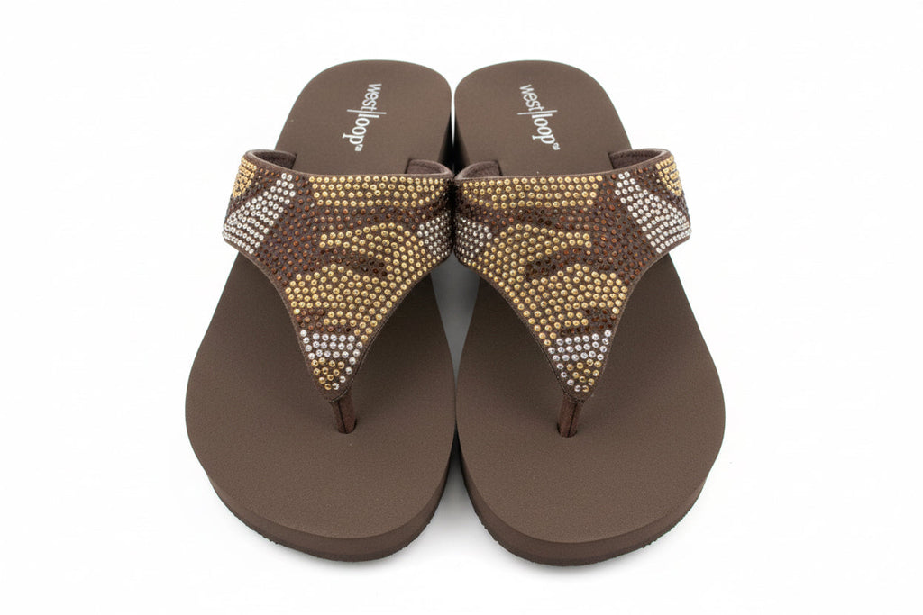 Wedge Jeweled Sandal