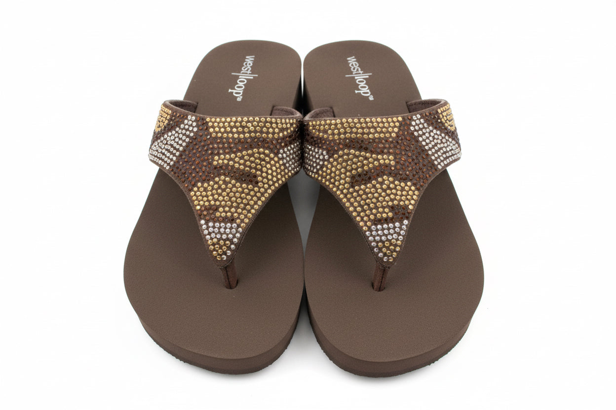 Wedge Jeweled Sandal