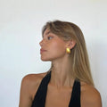 Sand Dunes Ribbed Earrings
