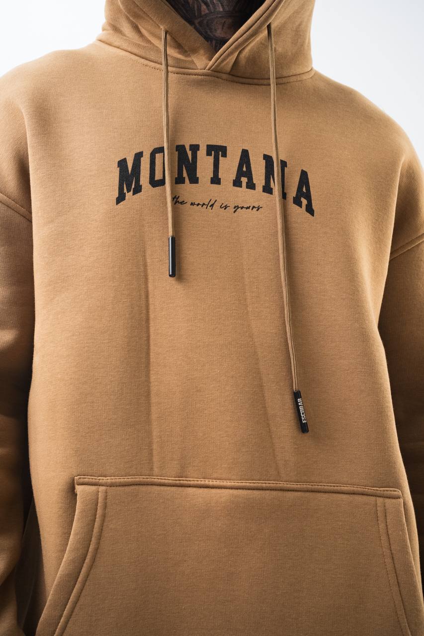 Oversize 'Scarface' Hoodie - Tony Montana Graphic Sweatshirt 'The World is Yours'