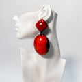 Afro Color Pop Horn Earrings