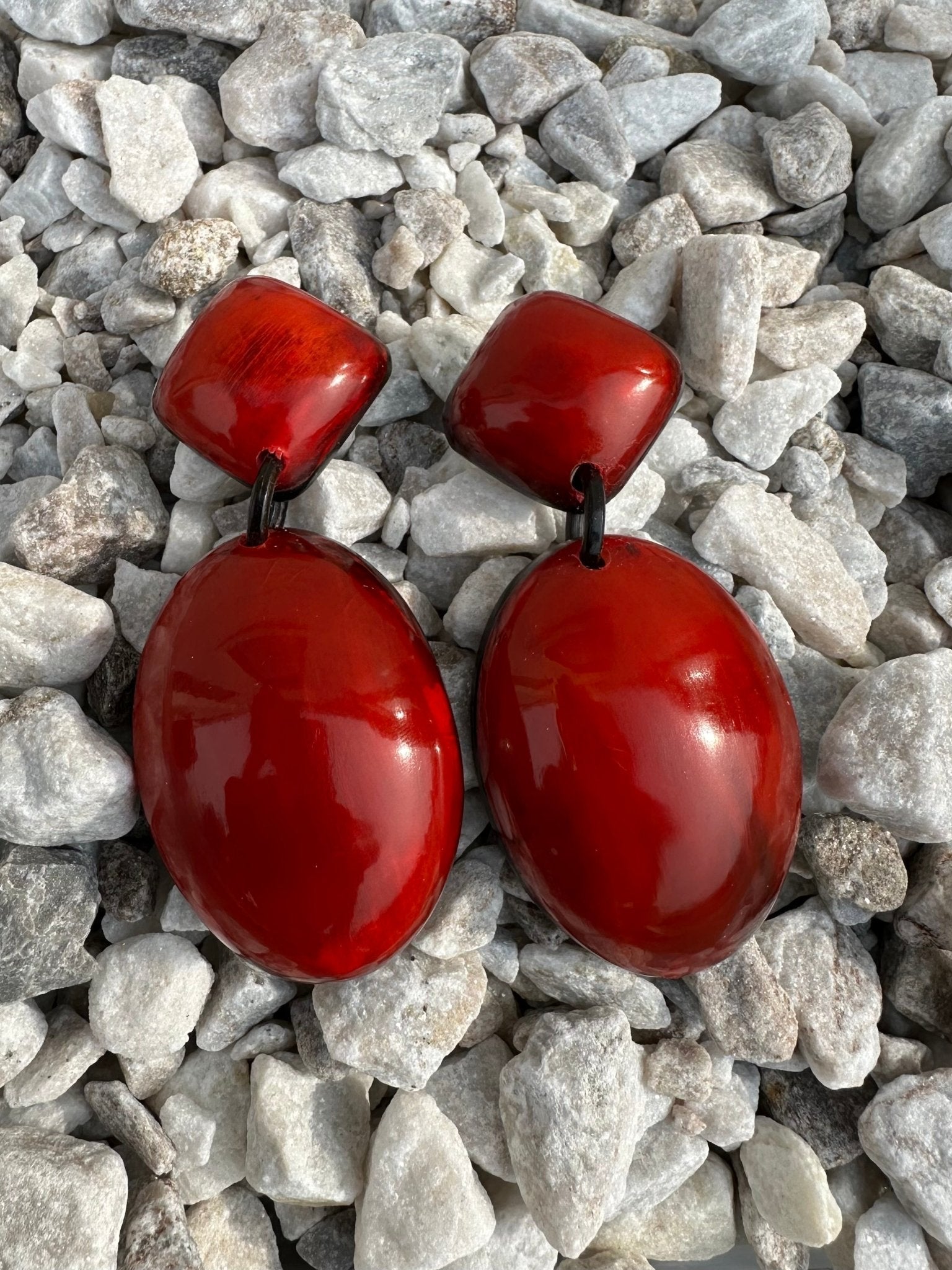 Afro Color Pop Horn Earrings