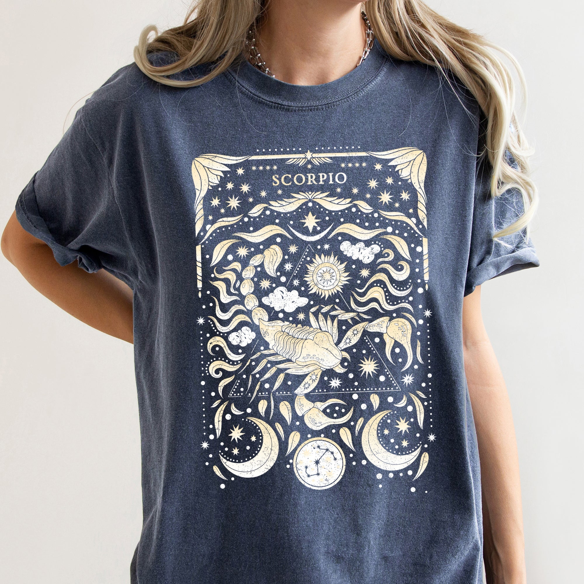Scorpio Celestial Zodiac Comfort Colors Tees, Horoscope, Astrology