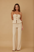Scrunched Golden Stone Strapless Sets