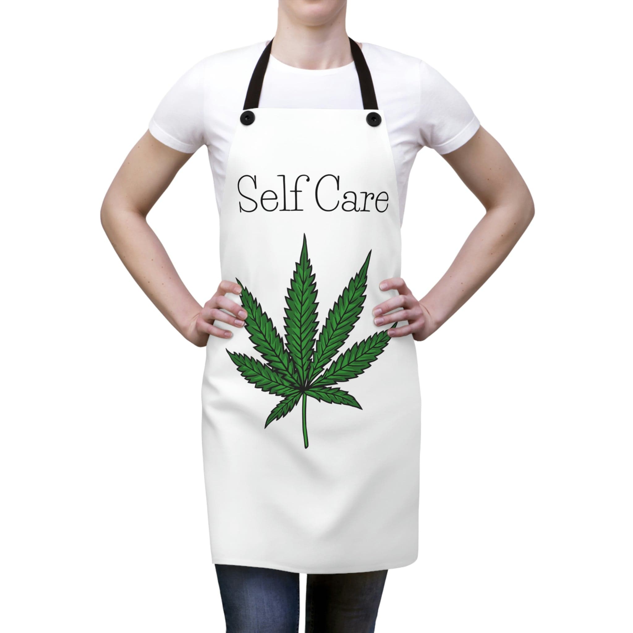 Self Care Pot Leaf Chef's Kitchen Apron