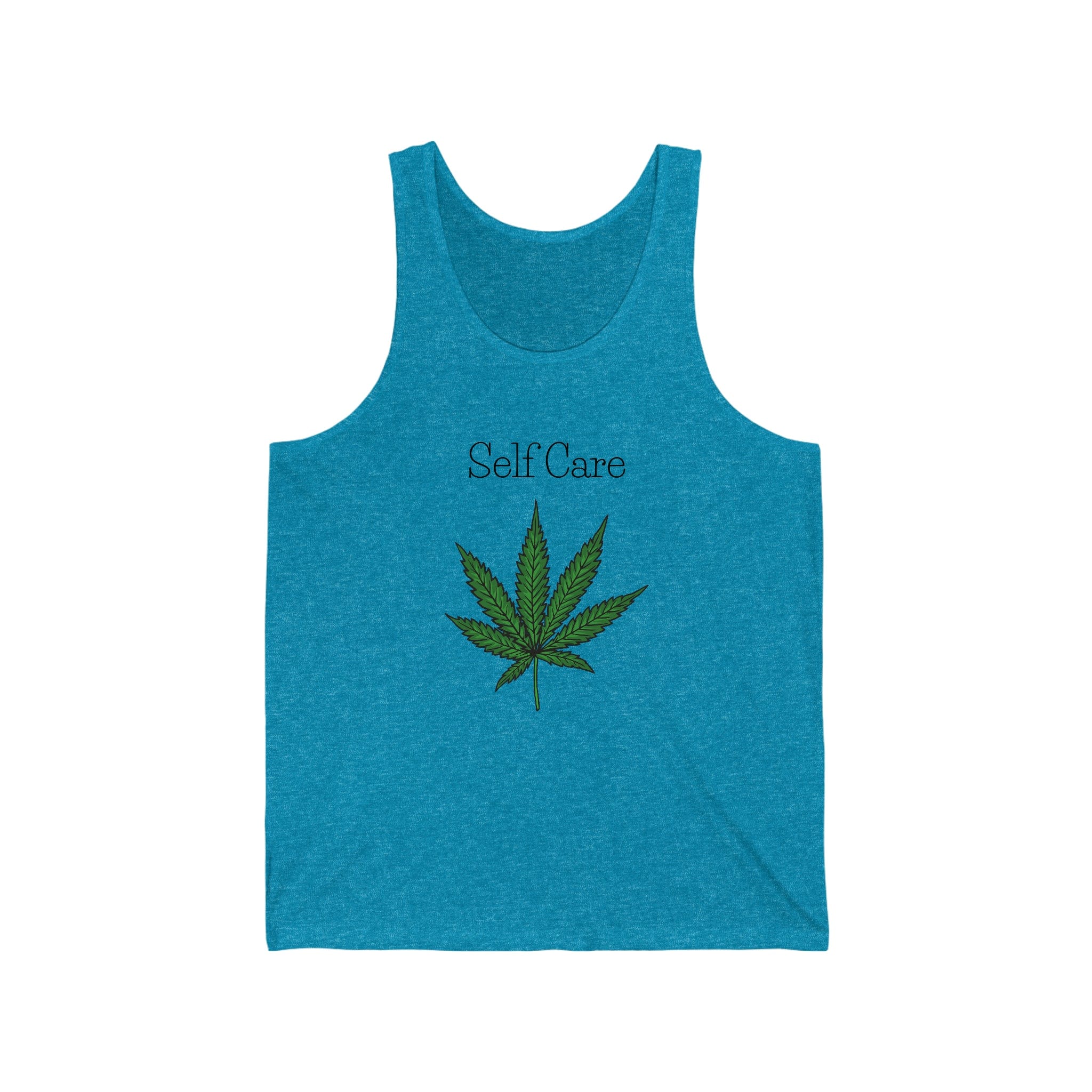 Self Care Cannabis Leaf Jersey Tank