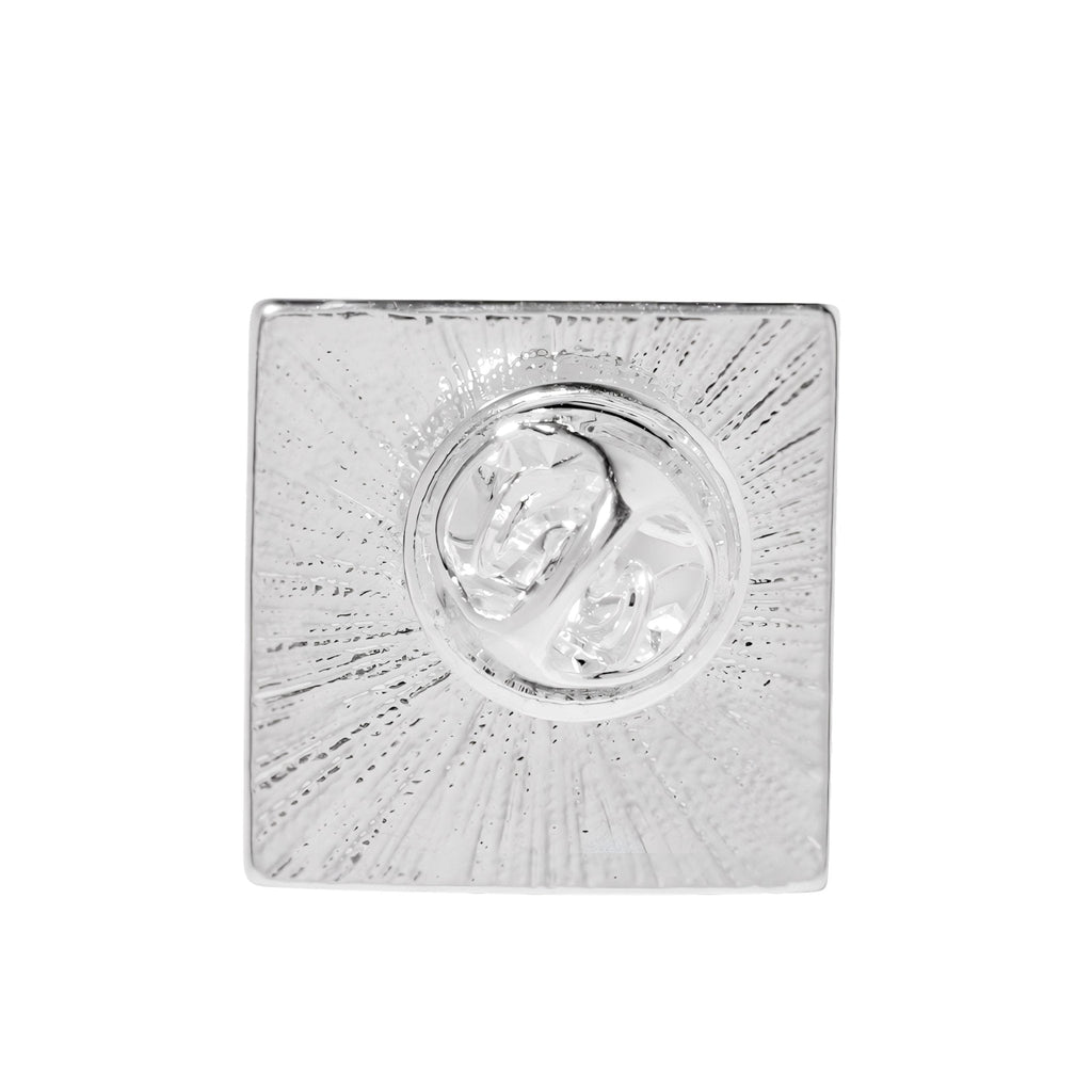 Silver Square My Pronouns Are They Them Pins