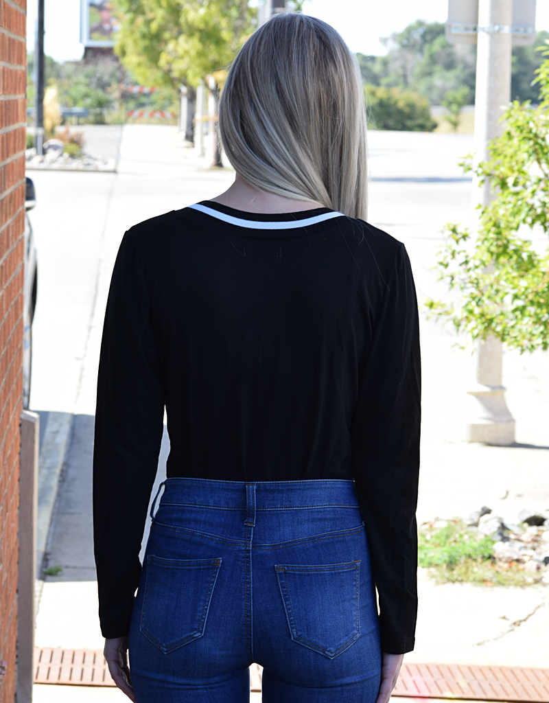 Simply Chic V Neck Bodysuit