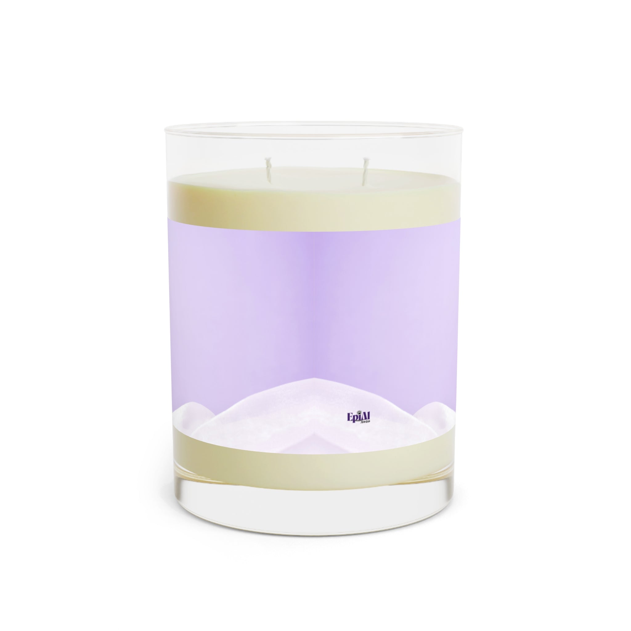 Sketchy Purple Ribbon Scented Candle