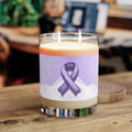 Sketchy Purple Ribbon Scented Candle