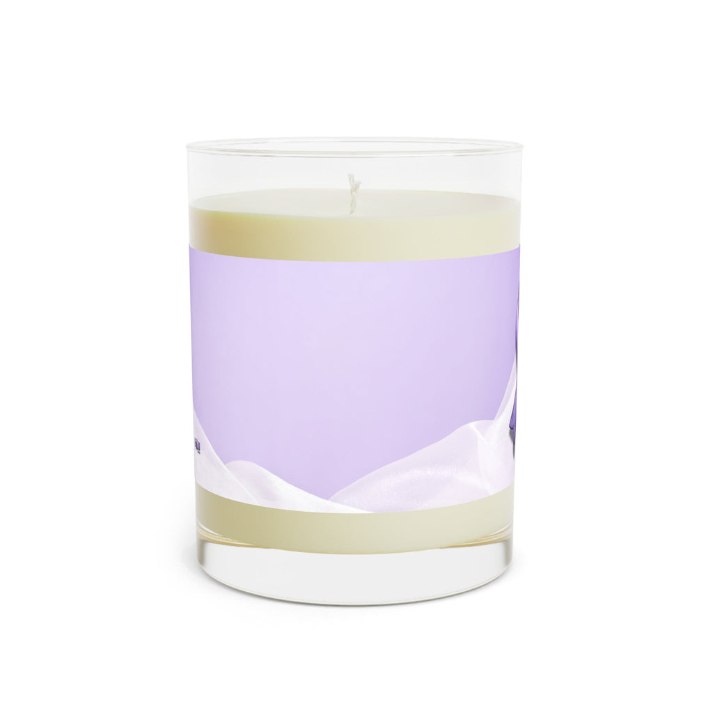 Sketchy Purple Ribbon Scented Candle