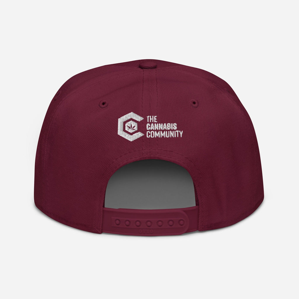 Elegant Advocate Cannabis Leaf Snapback Hat