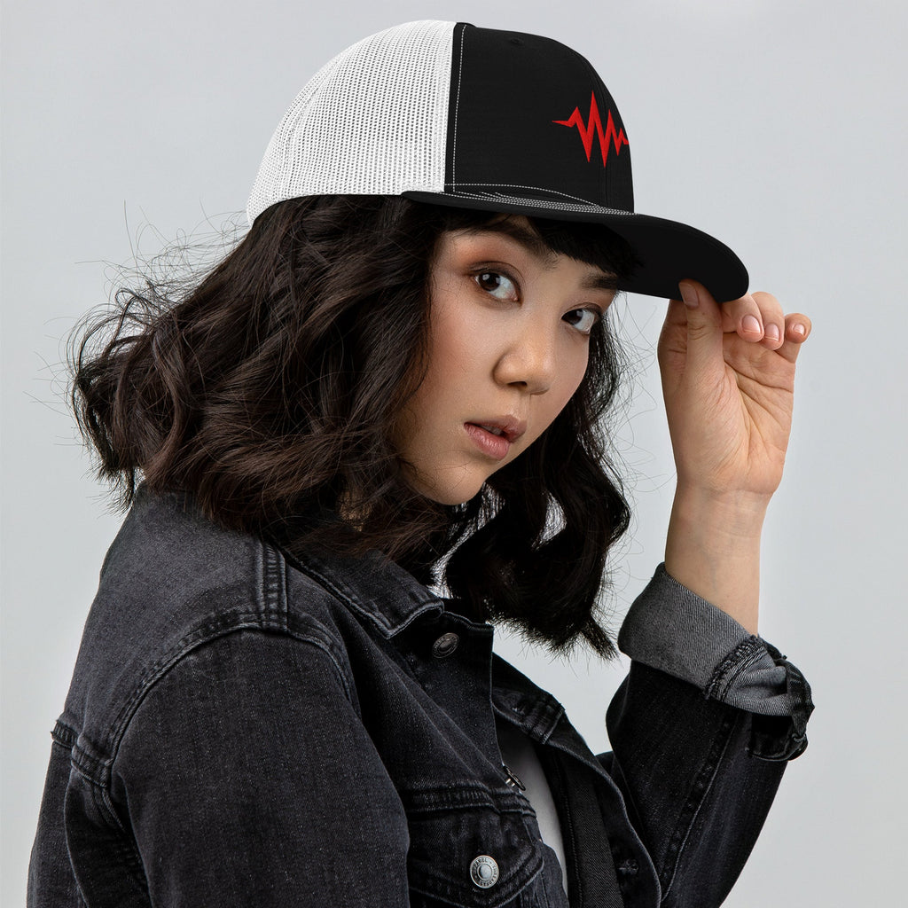 Heartbeat Snapback Trucker Hat