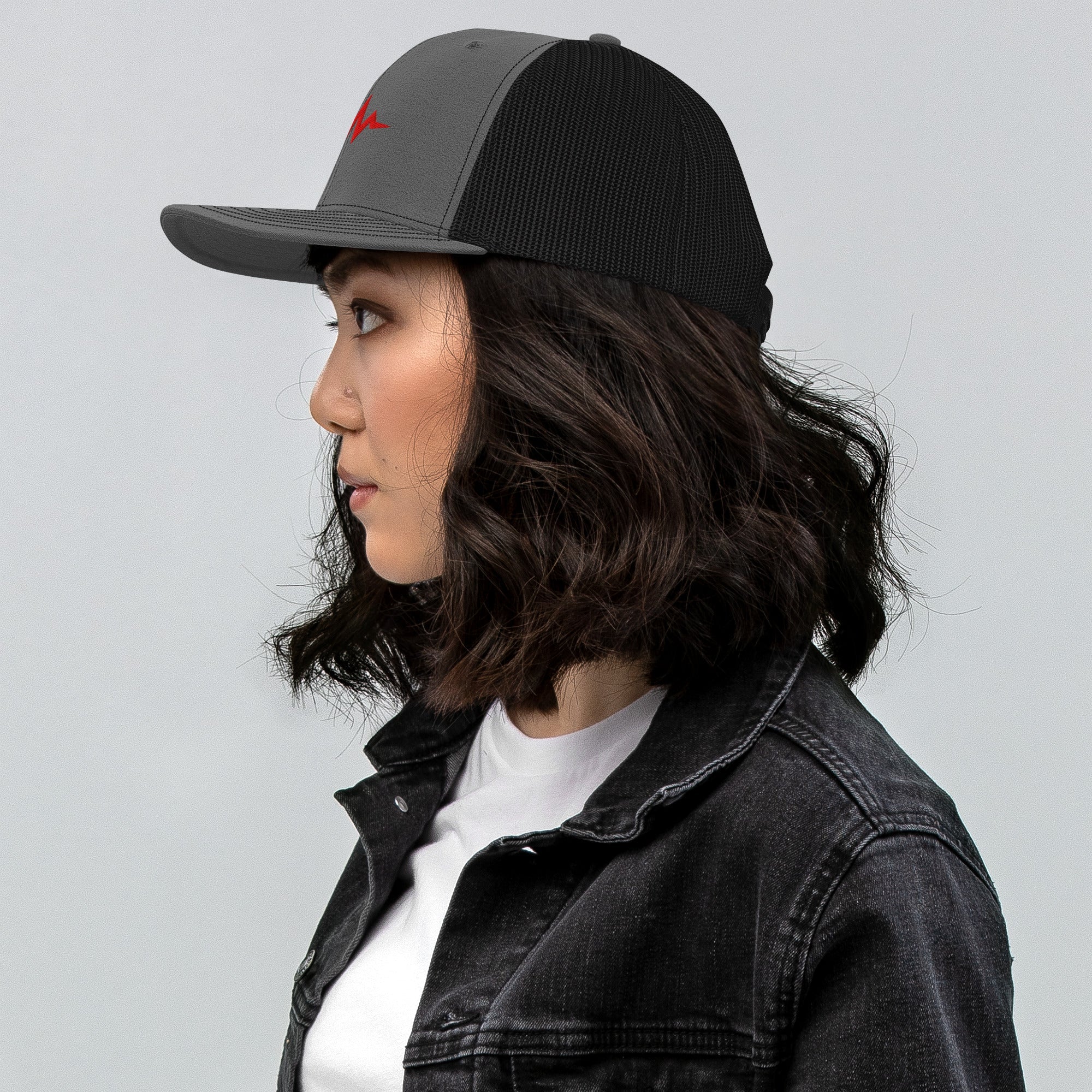 Heartbeat Snapback Trucker Hat
