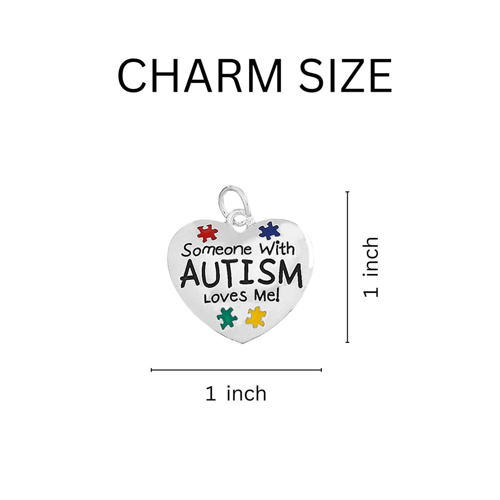 Someone With Autism Loves Me Charms