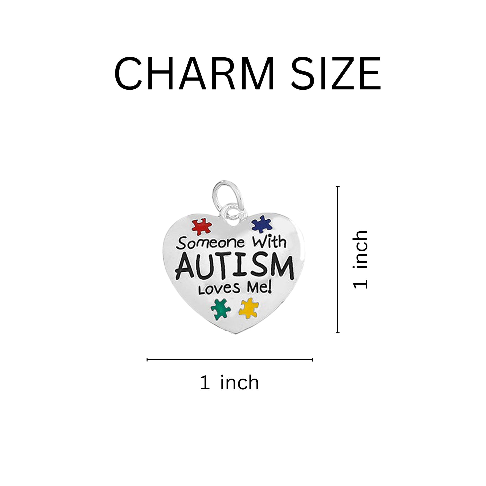 Someone With Autism Loves Me Charms
