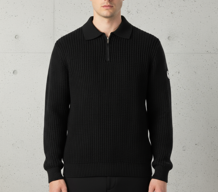 Sonoma Coast Zip Long Sleeve (Raven Black)