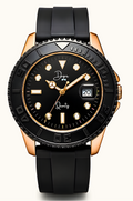 Minimalist Quartz Watch - The Dark Night Rose Gold Edition