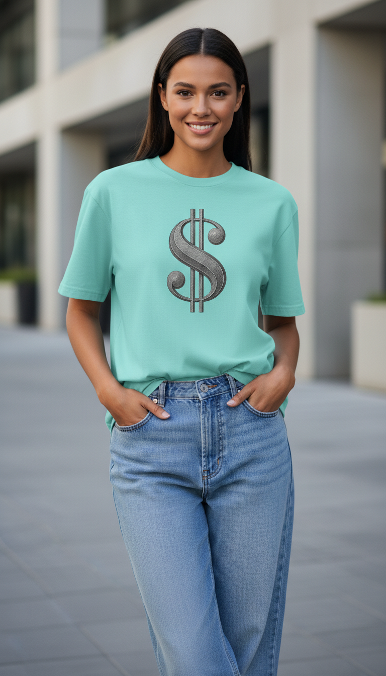 Big Money Energy Dollar Sign T-Shirt