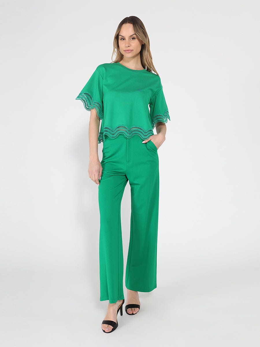 Straight leg casual pants