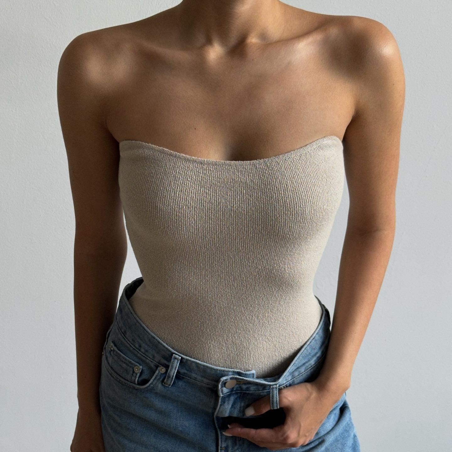 Summer Cutie Knitted Tube Top