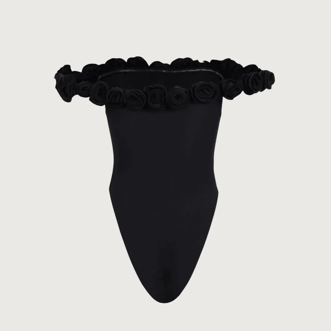 Sunshine Joy Black Off-Shoulder Swimsuit