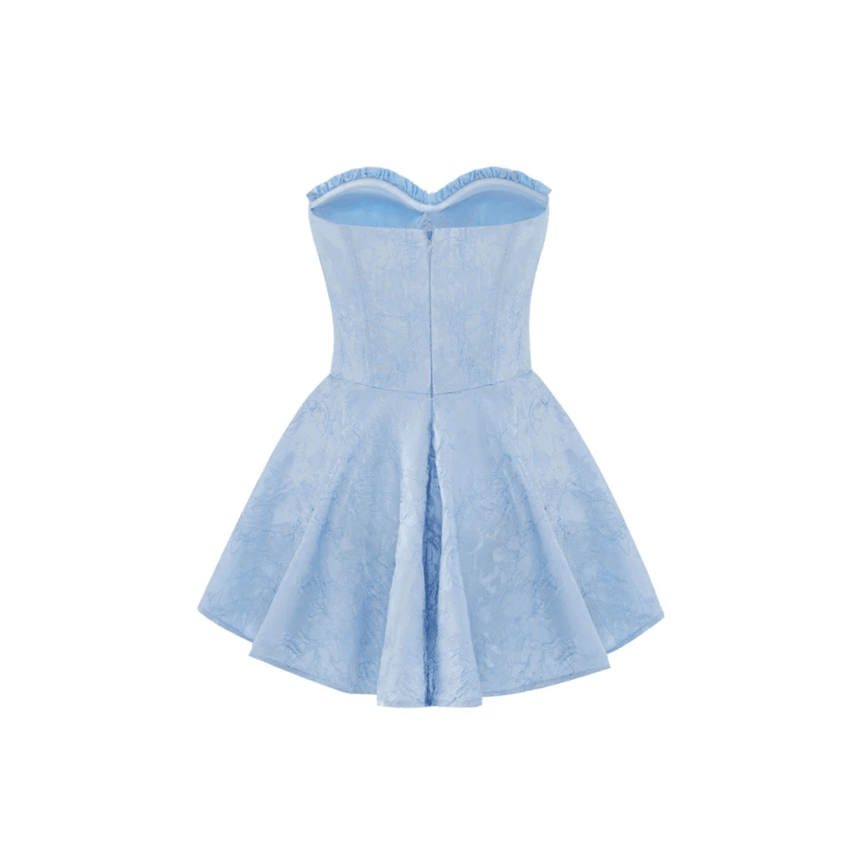 Sweet Poison Light Blue Satin Corset Mini Dress
