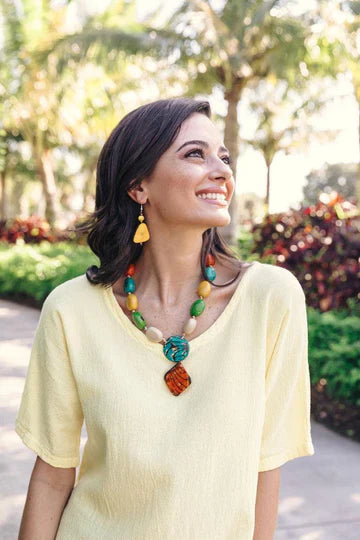 Tagua Alma Drop Earrings